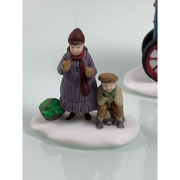 VTG Dept 56 heritage village collection The old Puppeteer 3 figurines Complete - Picture 5 of 11
